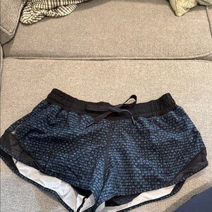 lululemon athletica Navy Patterned Athletic Shorts